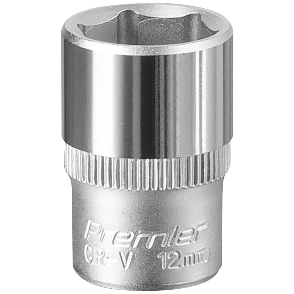 Sealey 1/4" Drive Hexagon WallDrive Socket Metric 1/4" 12mm