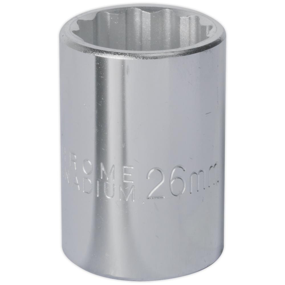 Sealey 3/4" Drive Bi Hexagon WallDrive Socket Metric 3/4" 26mm
