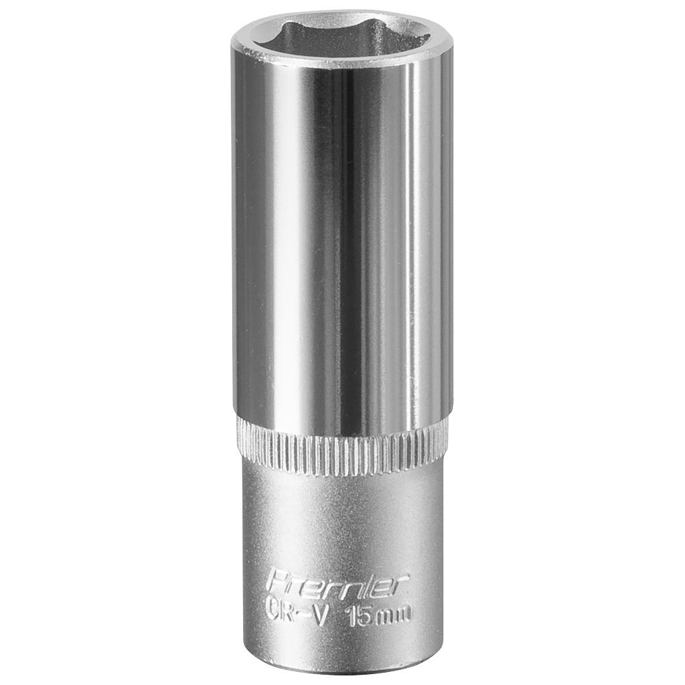 Sealey 3/8" Drive Deep Hexagon WallDrive Socket Metric 3/8" 15mm