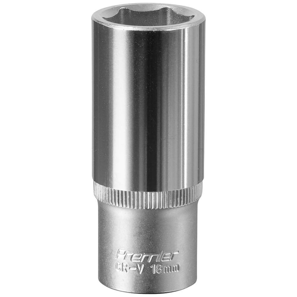 Sealey 3/8" Drive Deep Hexagon WallDrive Socket Metric 3/8" 18mm