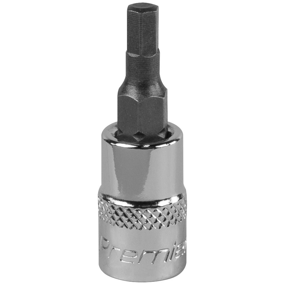 Sealey 1/4" Drive Hexagon Socket Bit 1/4" 4mm