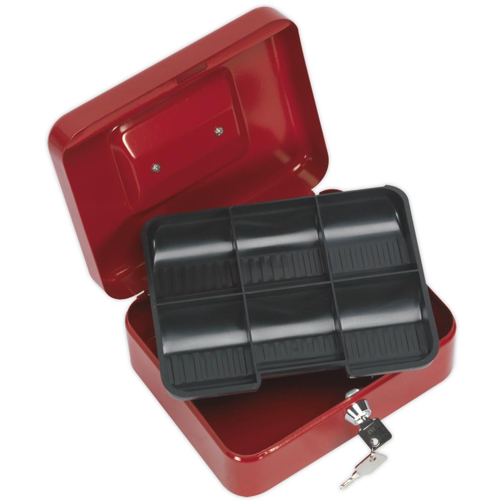 Sealey Key Lock Cash Box and Set of 2 Keys