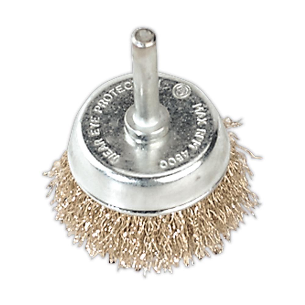 Brassed Steel Wire Cup Brush