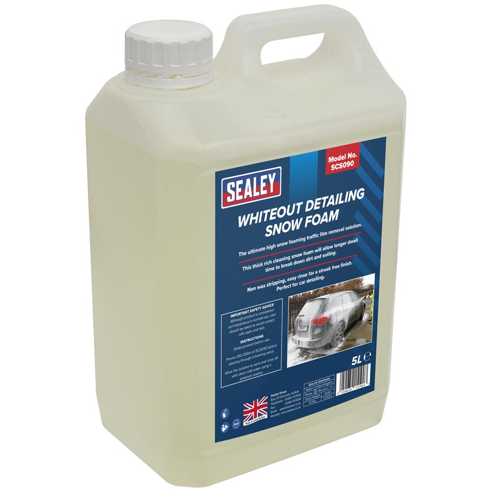 Sealey Whiteout Detailing Snow Foam Car Shampoo 5l Pack of 1