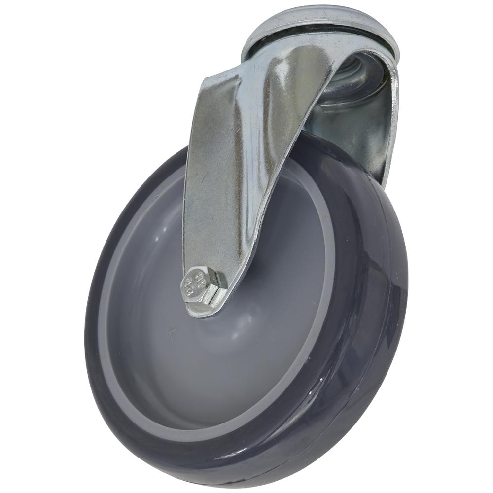 Bolt Hole Swivel Castor Grey
