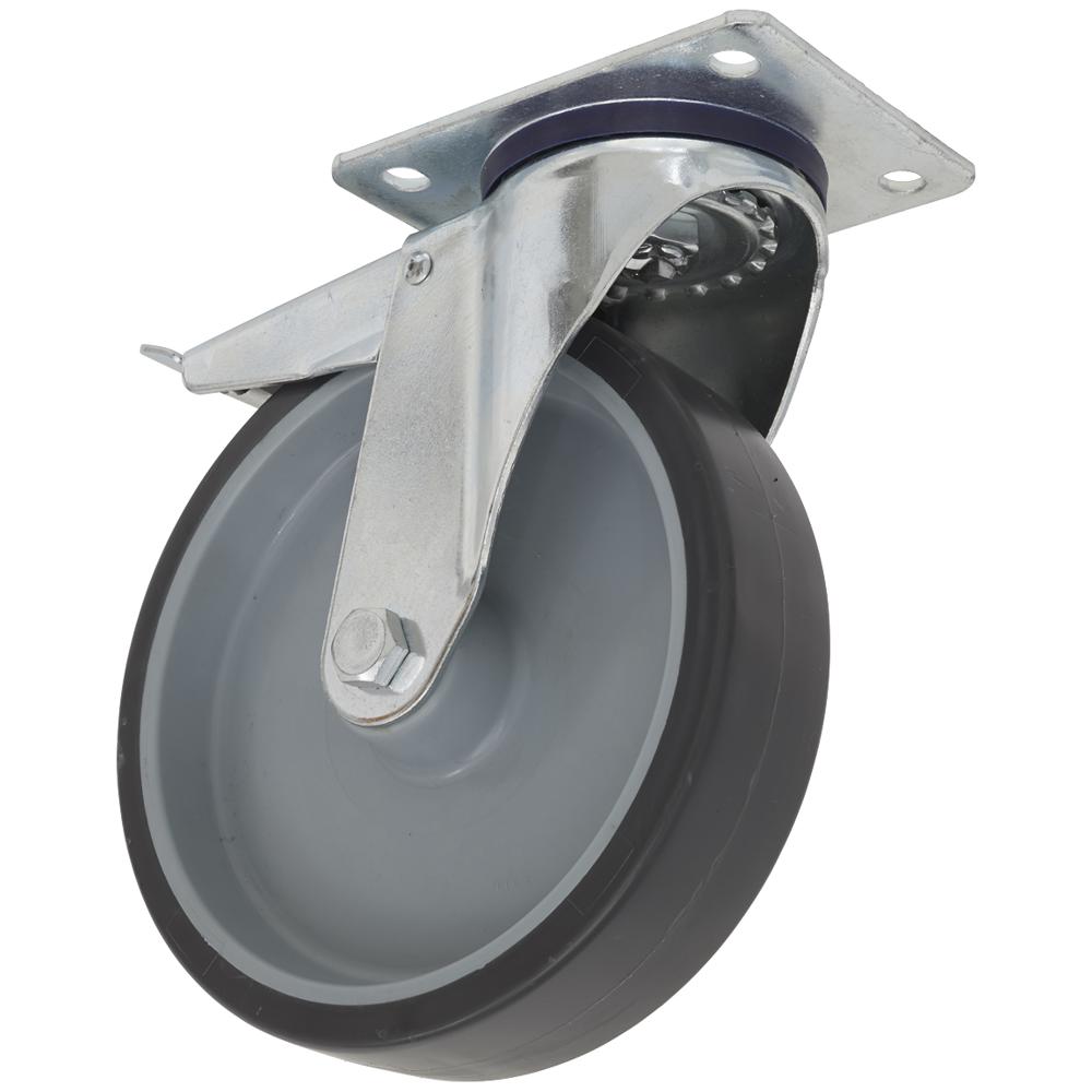 Medium Duty Thermoplastic Swivel Castor Wheel and Total Lock