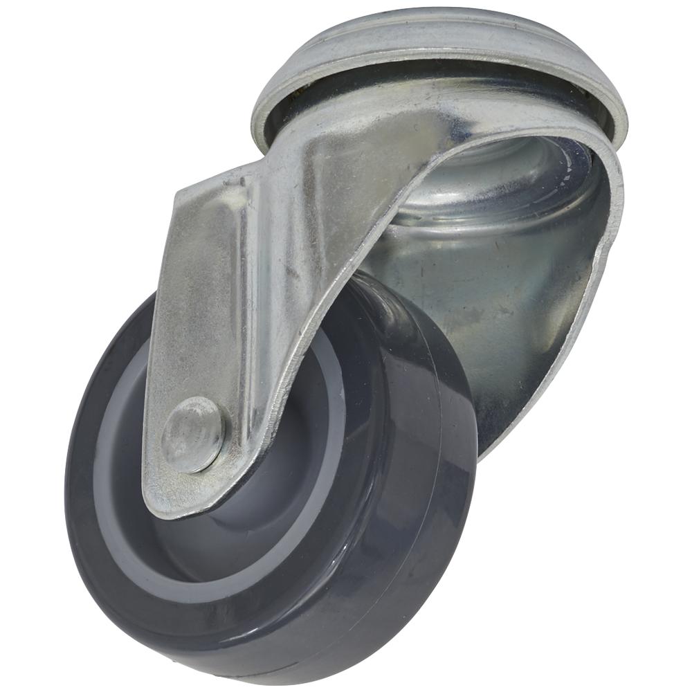 Bolt Hole Swivel Castor Grey
