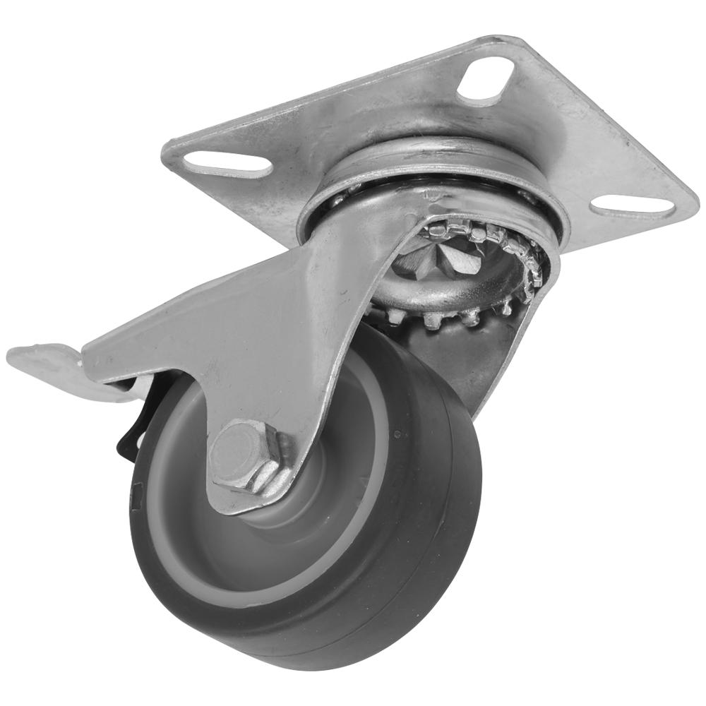Medium Duty Thermoplastic Swivel Castor Wheel and Total Lock