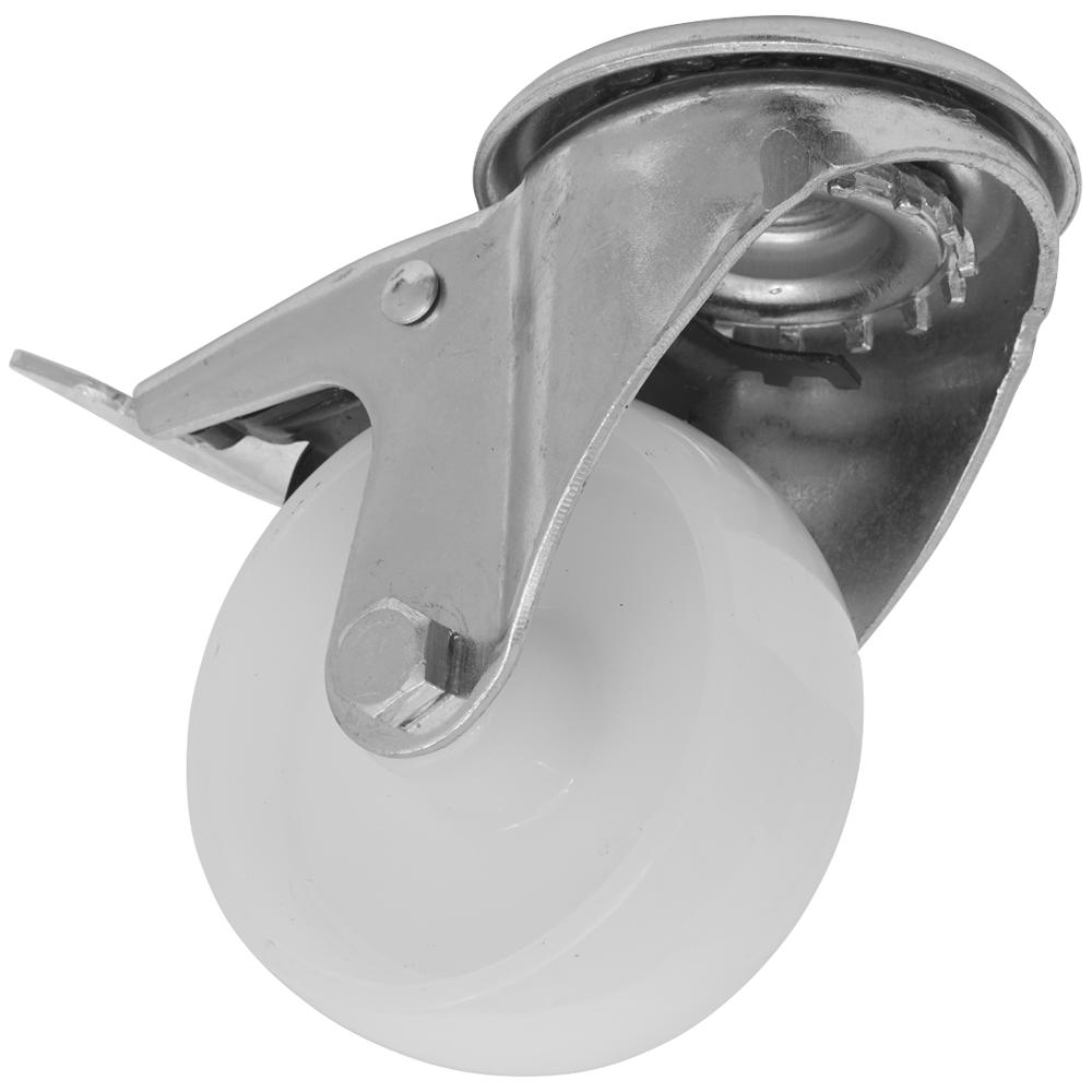 Heavy Duty Nylon Castor Wheel Bolt Hole and Total Lock