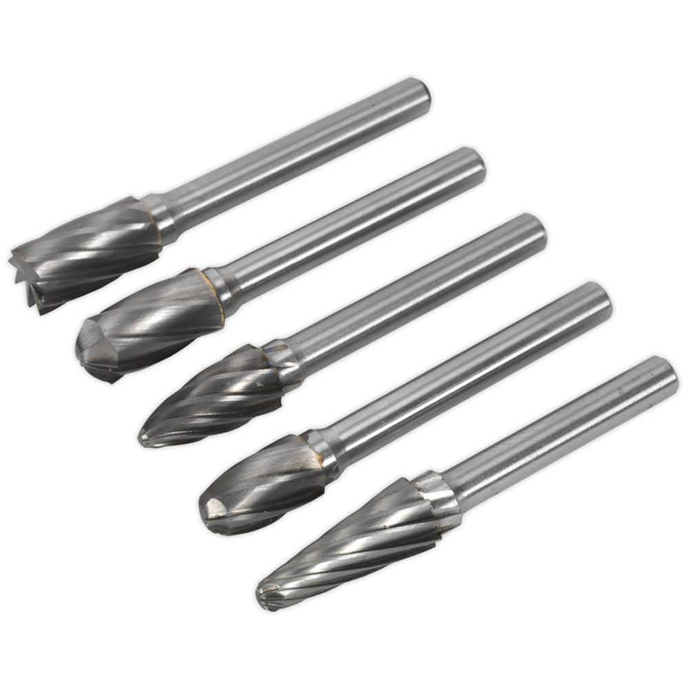 5 Piece Tungsten Carbide Rotary Burr Set