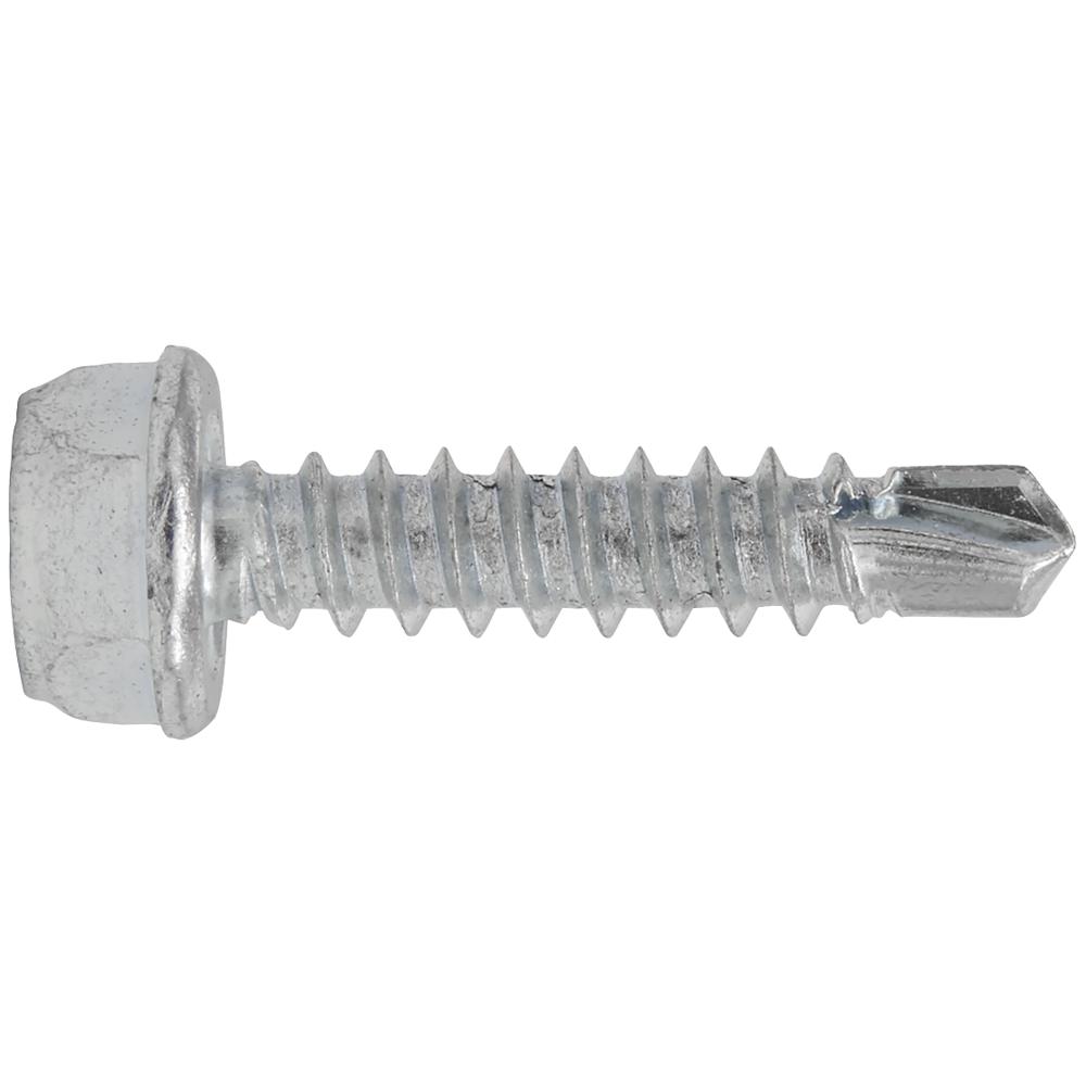 Sealey Hex Head Zinc Plated Din 7504k Self Drilling Screws 4.2mm 19mm Pack Of 100
