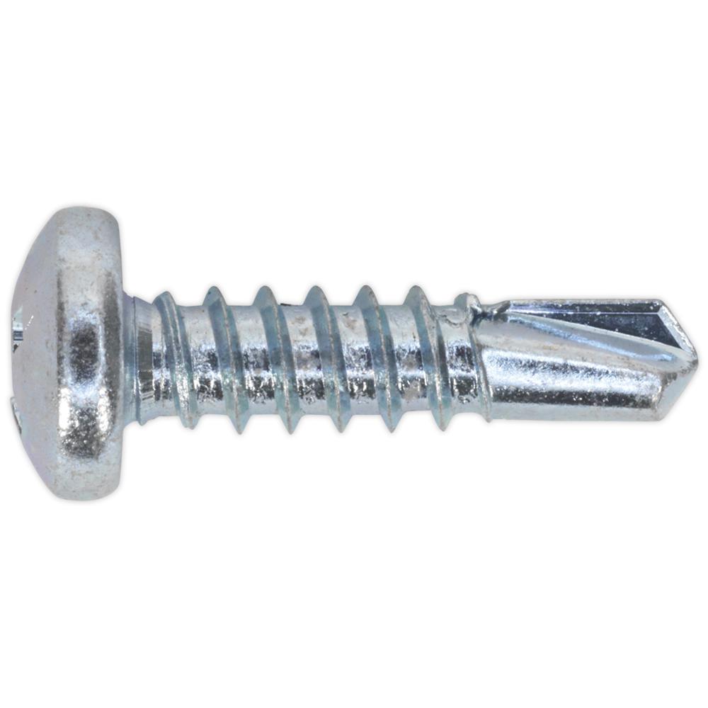 Sealey Pan Head Phillips Zinc Plated D7504n Self Drilling Screws