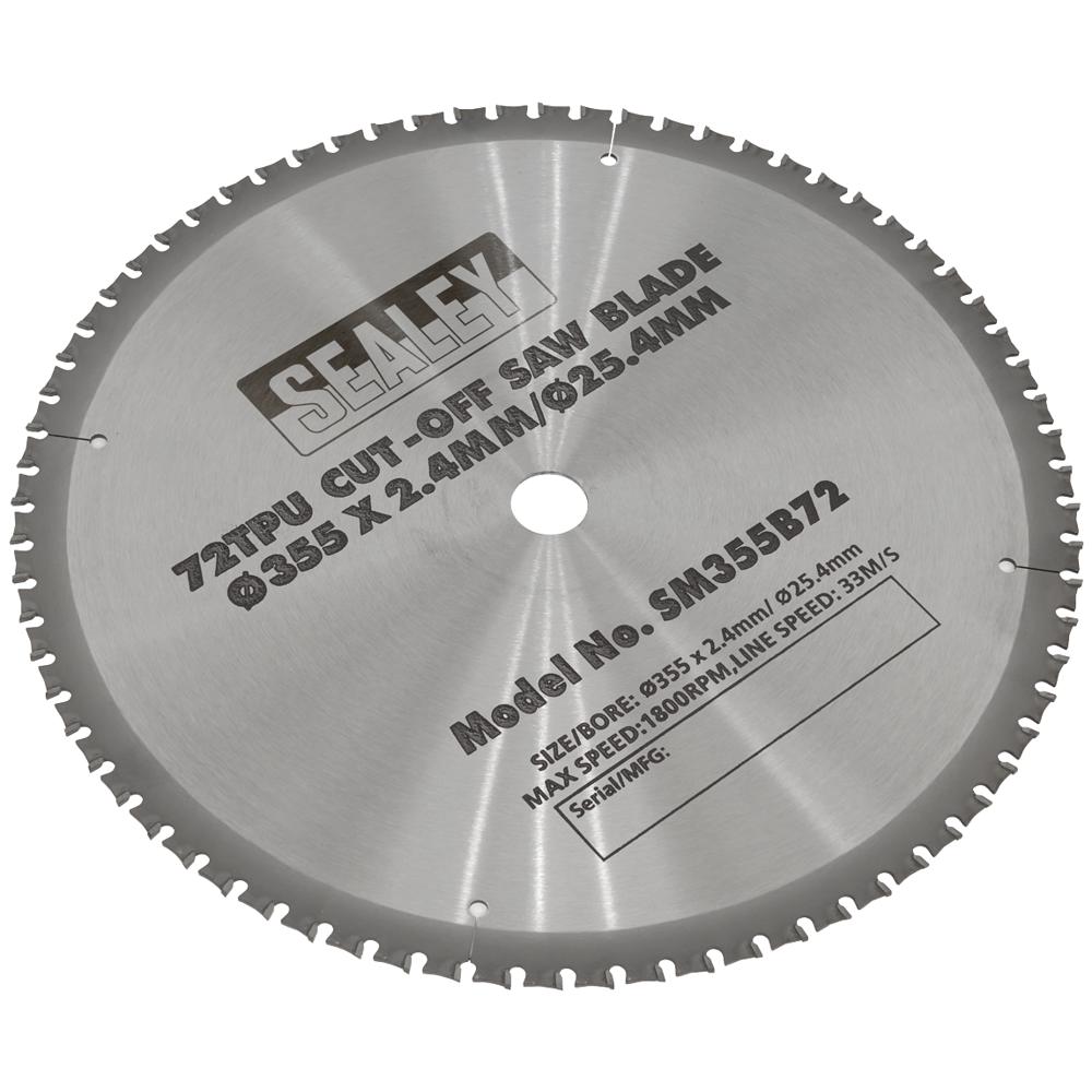 Sealey Cut-Off Saw Blade 355mm 72T 25.4mm