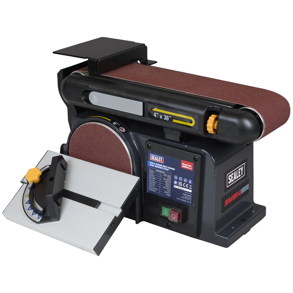 Sealey SM914 150mm Bench Belt and Wheel Sander 240v