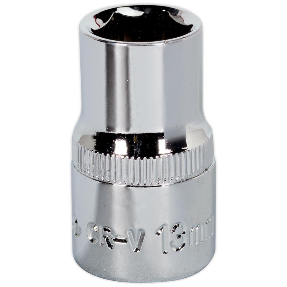 Sealey 1/2" Drive Hexagon WallDrive Socket Metric 1/2" 13mm