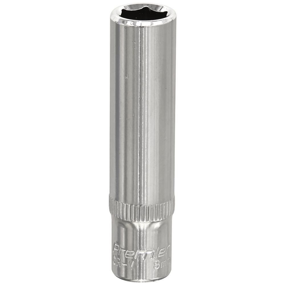 1/4" Drive Polished Deep Hexagon WallDrive Socket Metric