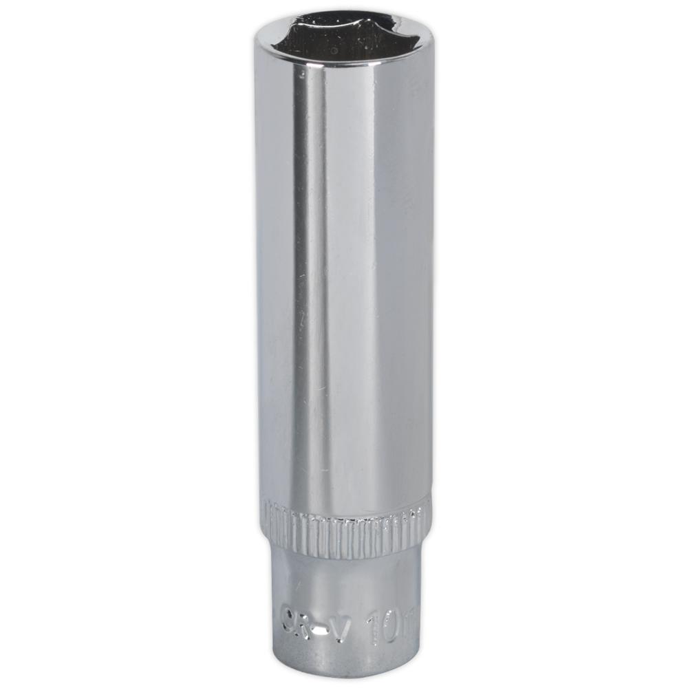 1/4" Drive Polished Deep Hexagon WallDrive Socket Metric
