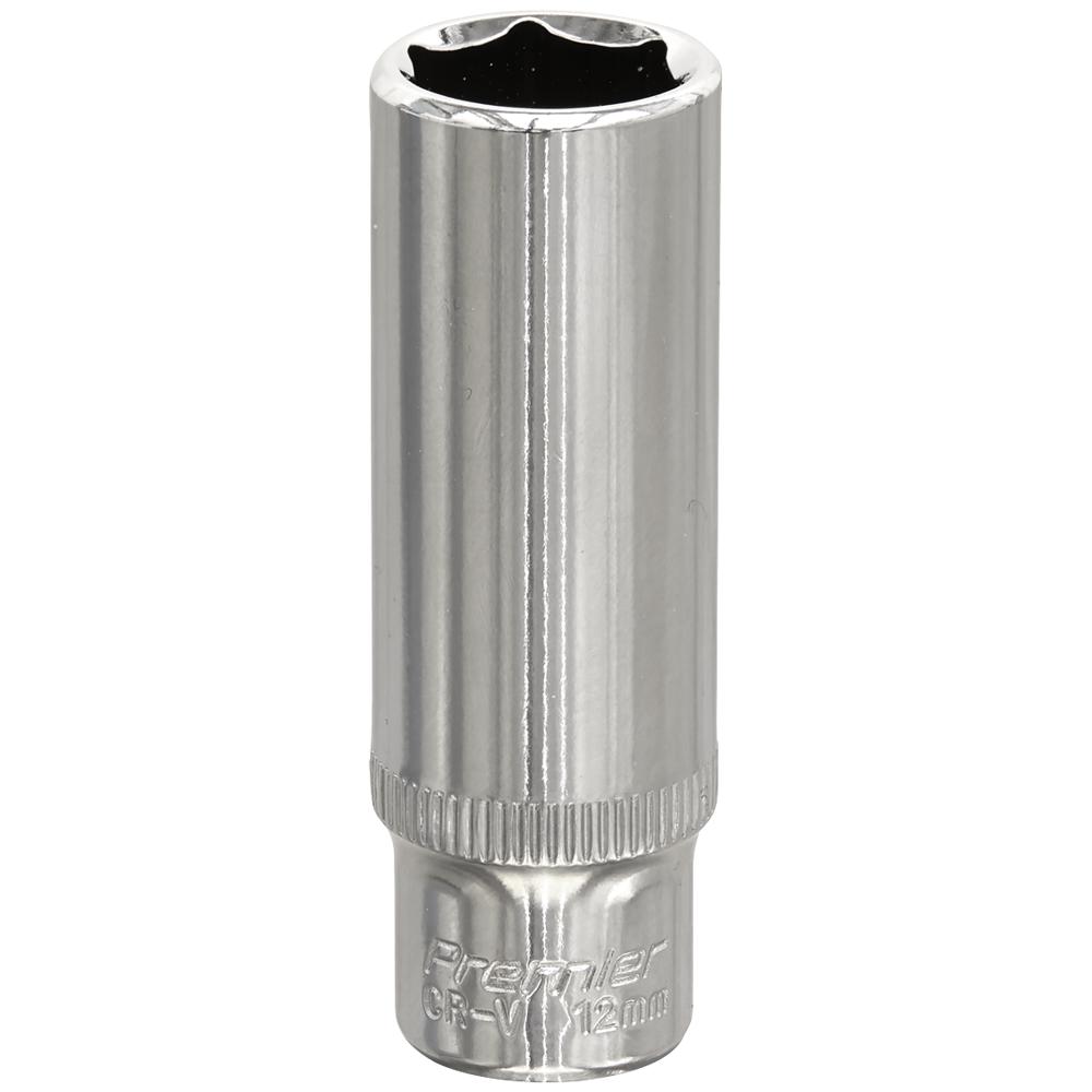 1/4" Drive Polished Deep Hexagon WallDrive Socket Metric