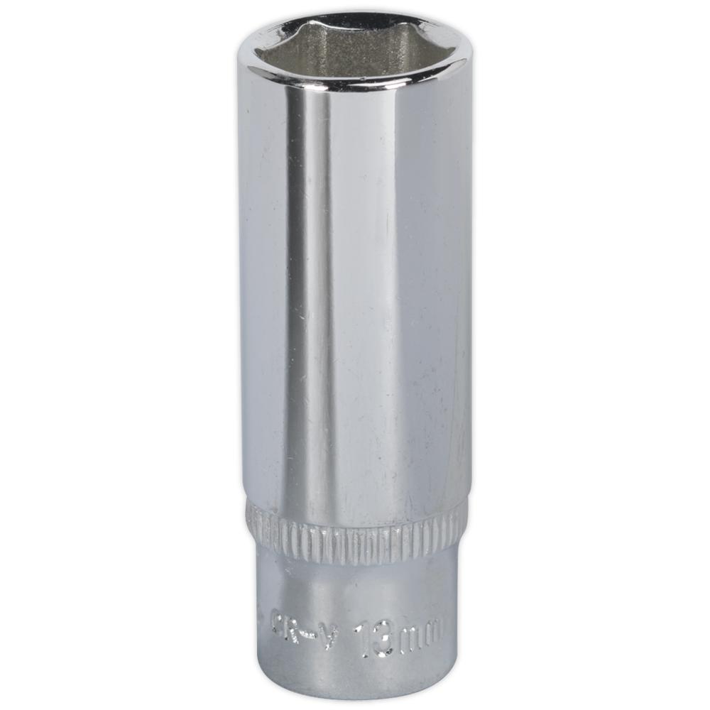 1/4" Drive Polished Deep Hexagon WallDrive Socket Metric