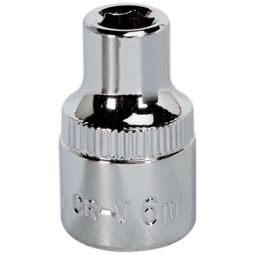 Sealey 3/8" Drive Hexagon WallDrive Socket Metric 3/8" 6mm