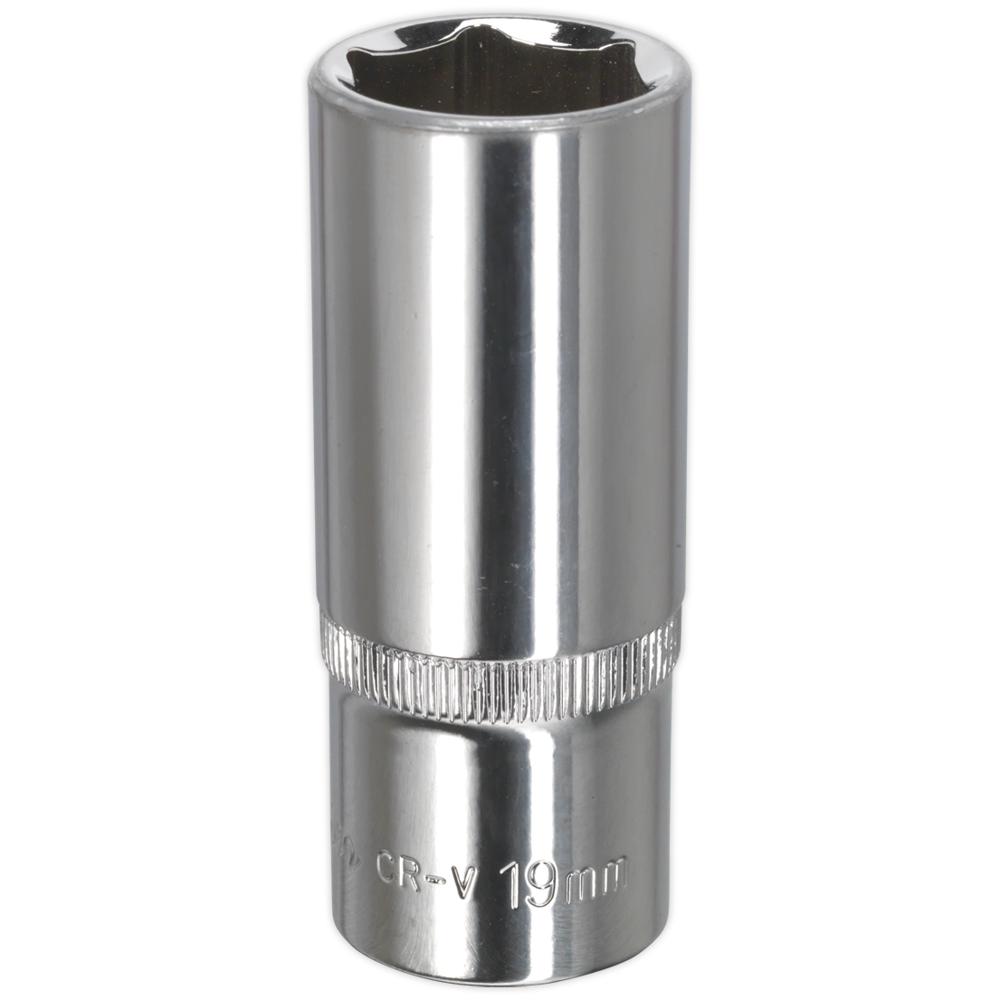 3/8" Drive Polished Deep Hexagon WallDrive Socket Metric