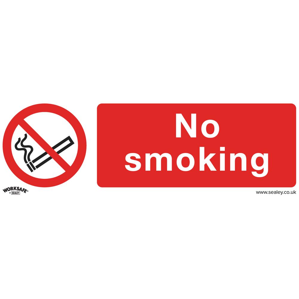 Rigid Plastic No Smoking Sign Pack of 10