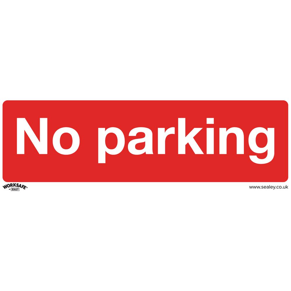 Rigid Plastic No Parking Sign Pack of 10