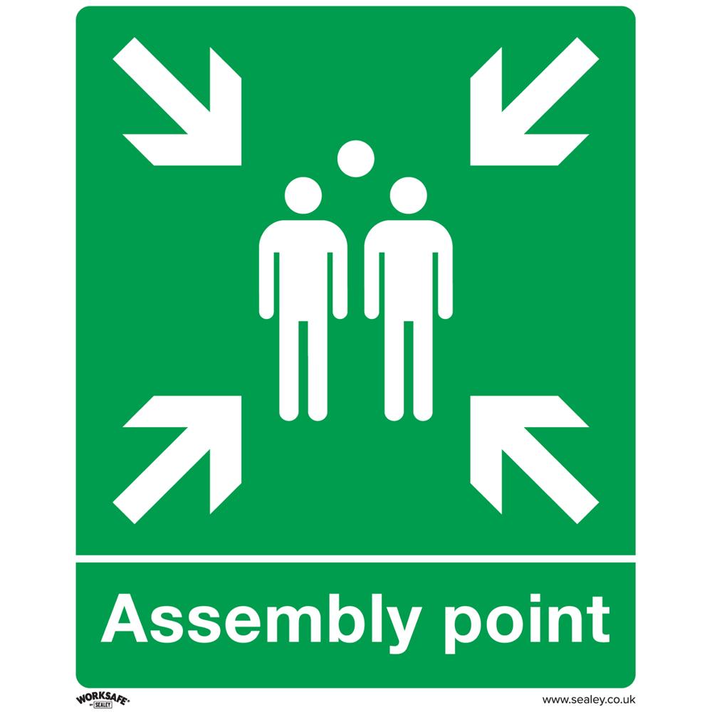 Rigid Plastic Assembly Point Sign