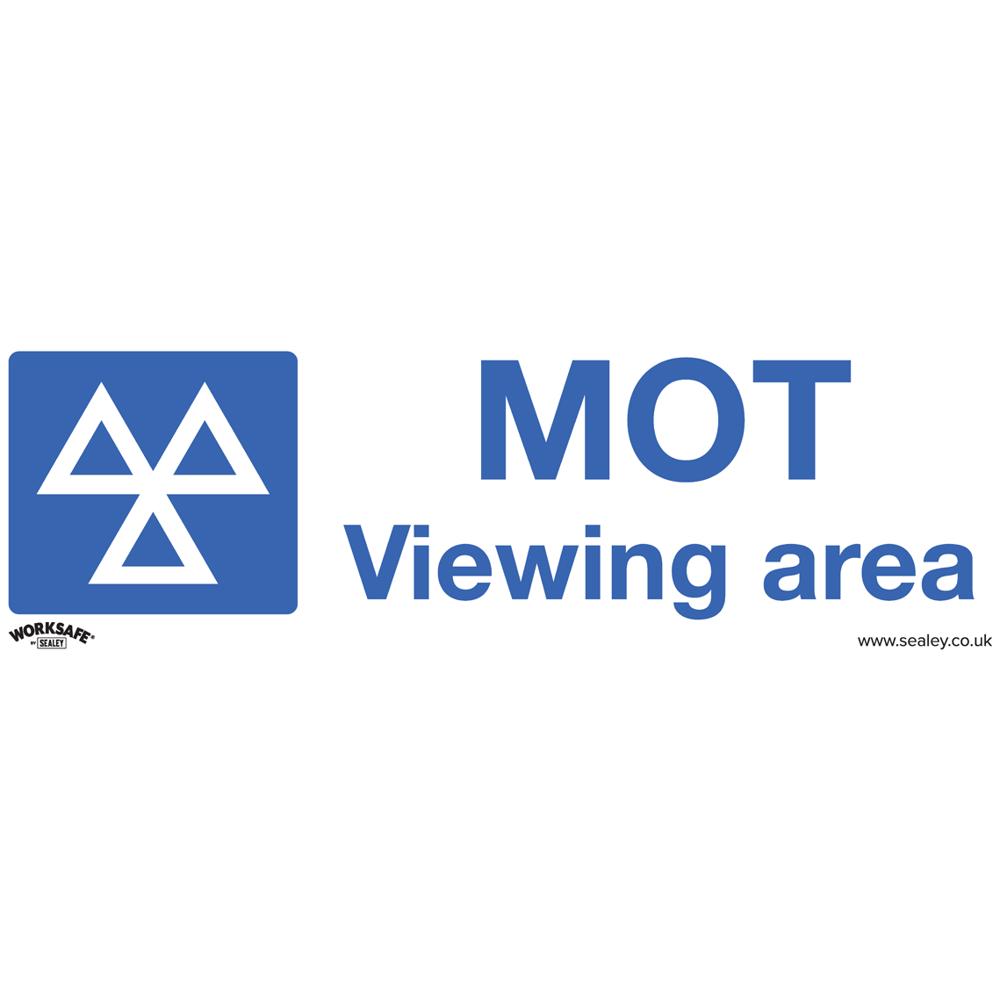 Self Adhesive Vinyl MOT Viewing Area Sign