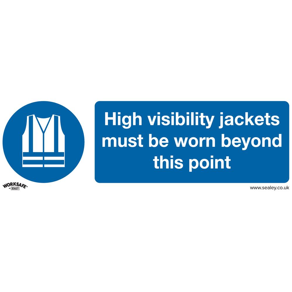 Rigid Plastic High Visibility Jackets Sign