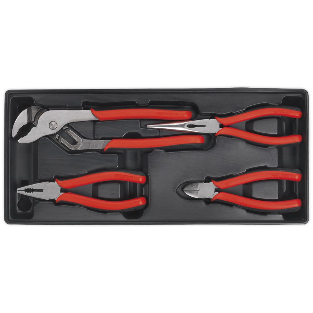 4 Piece Plier Set in Module Tray