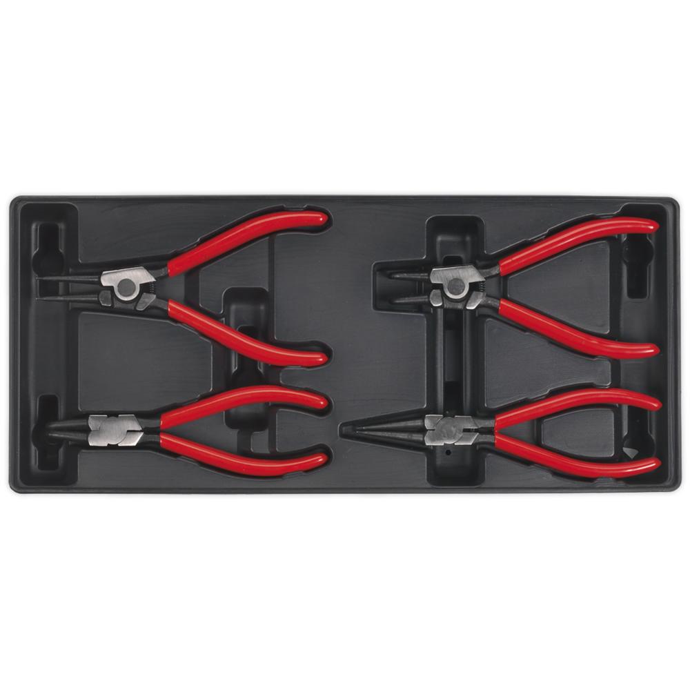 Sealey 4 Piece Circlip Plier Set in Module Tray