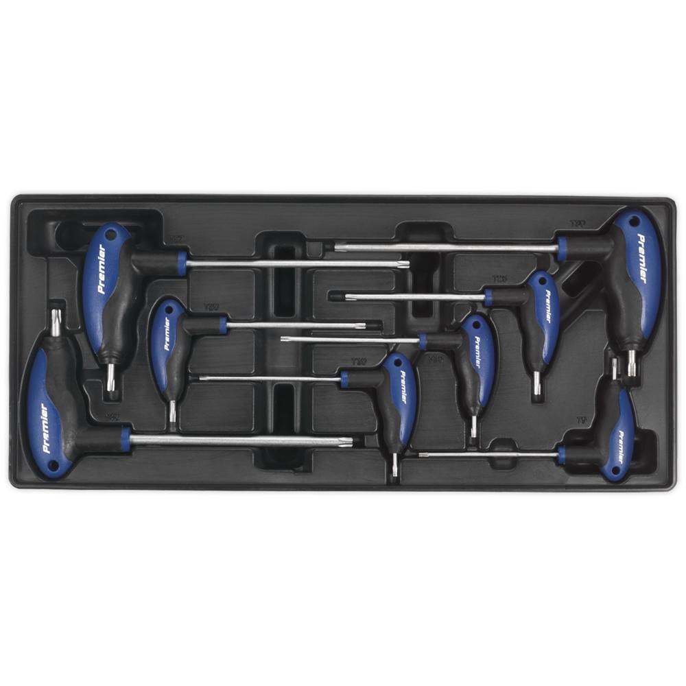 Sealey TBT05 8 Piece T Handle Torx Key Set in Module Tray
