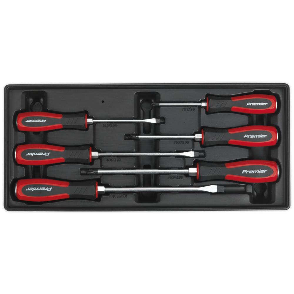 6 Piece Hammer Through Screwdriver Set in Module Tray