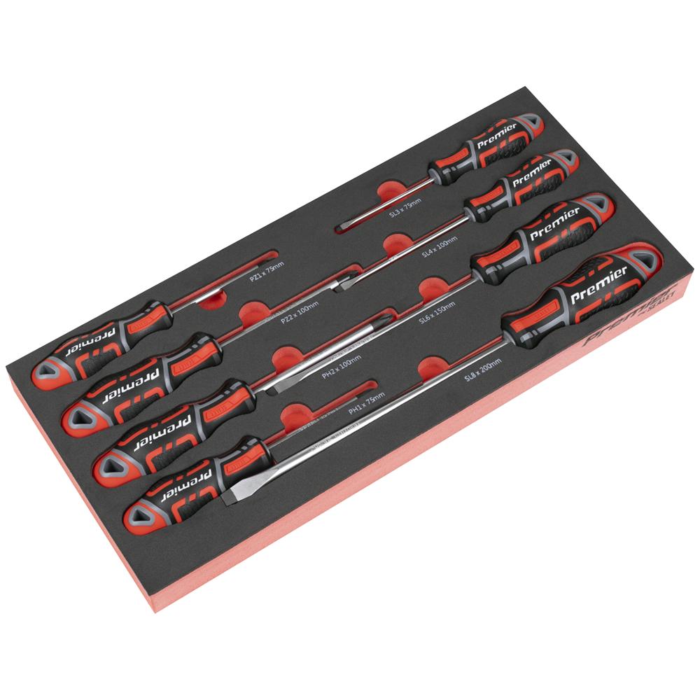 Premier 8 Piece Screwdriver Set in Module Tray