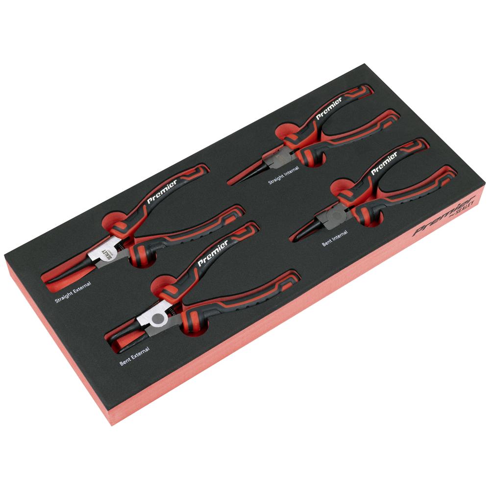 Premier 4 Piece Circlip Pliers Set in Module Tray