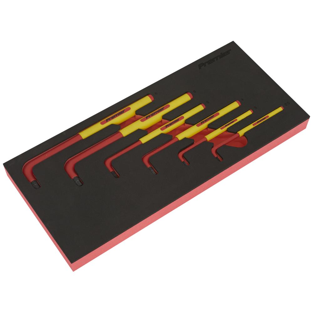 Sealey 6 Piece VDE Insulated Hex Key Set in Module Tray