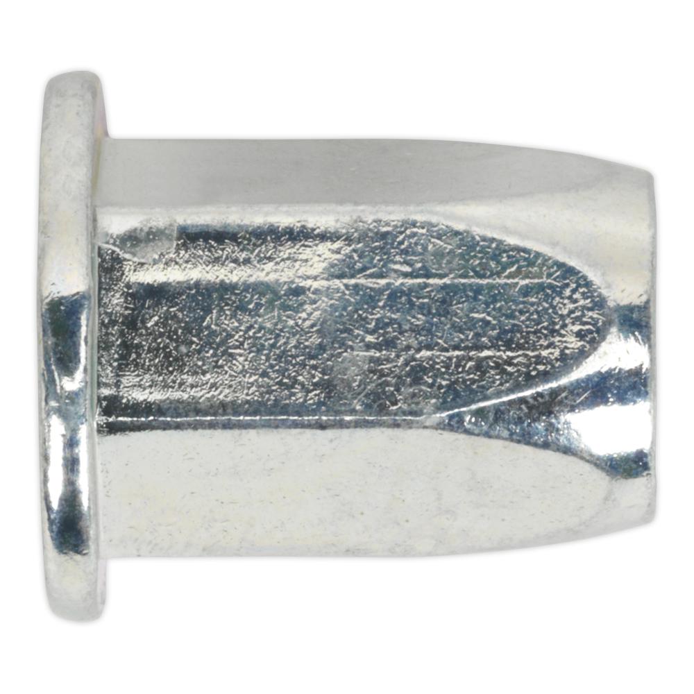 Sealey Threaded Insert Full Hex Standard Flange M6 Thread Pack of 50