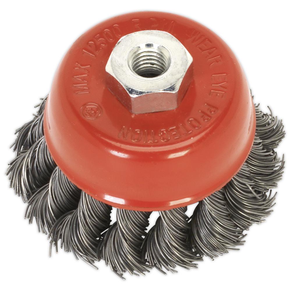 Twisted Knot Wire Cup Brush