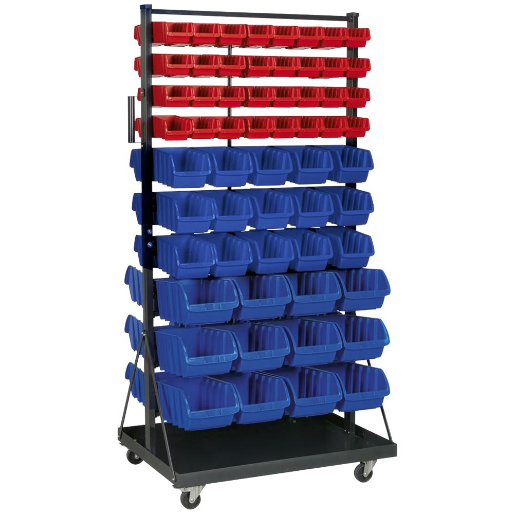 Mobile Bin Storage System and 118 Bins