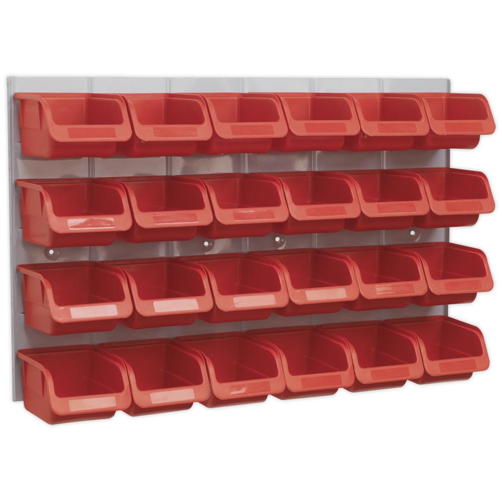 24 Piece Storage Bin and Wall Panel Set