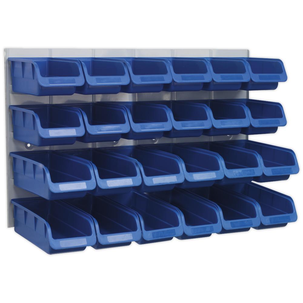 24 Piece Storage Bin and Wall Panel Set