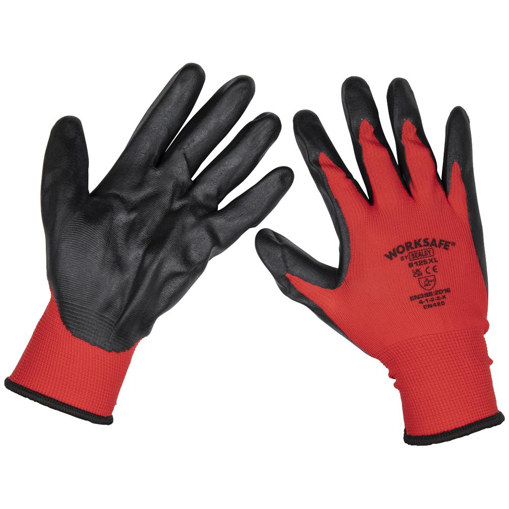 Worksafe Flexi Grip Nitrile Foam Palm Gloves