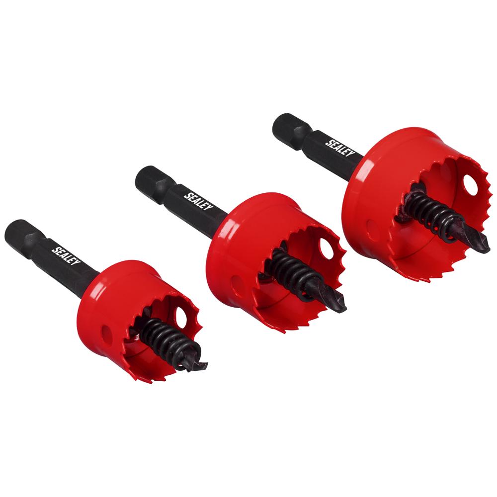 3 Piece Hex Shank Thin Wall Hole Saw Set