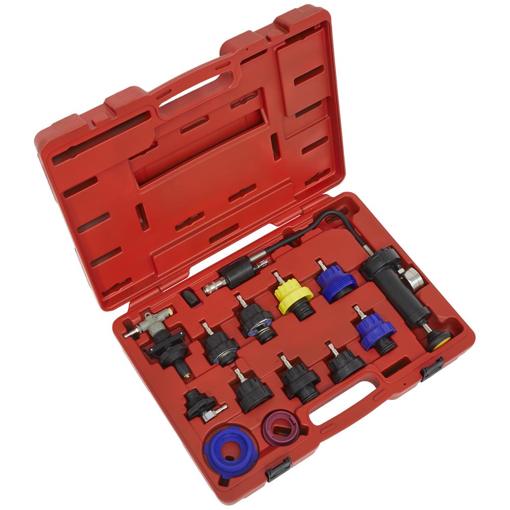 Sealey 13 Piece Cooling System Pressure Test Kit