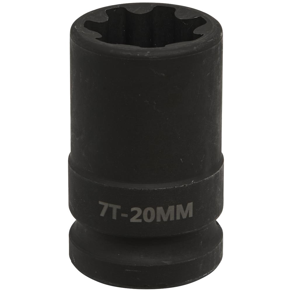 Sealey 1/2" Drive 7 Point Square Ribe Brake Caliper Socket 1/2" 20mm