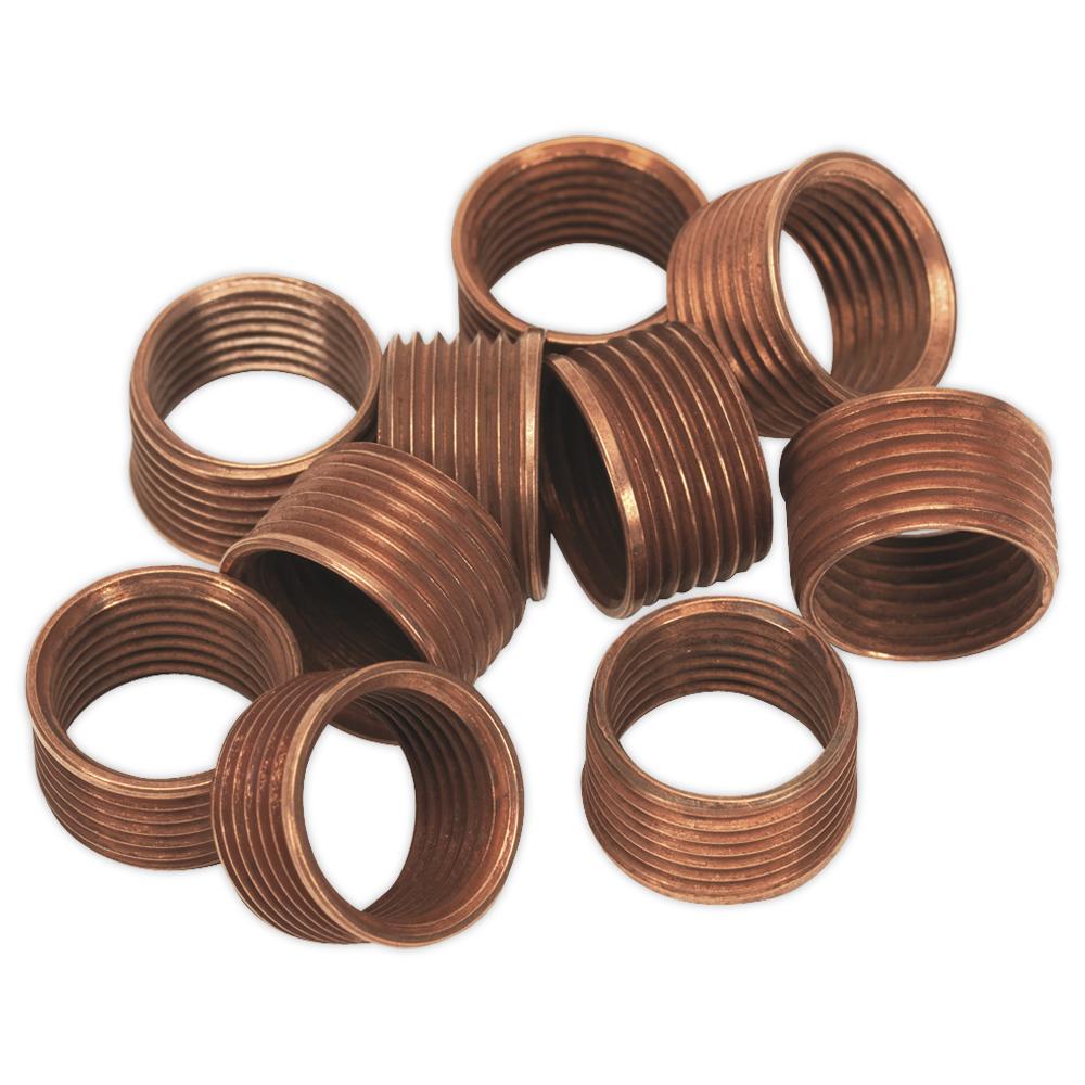 Sealey Spark Plug Thread Repair Replacement Inserts for VS301 M14 X 9.5mm 1.25mm Pack of 10