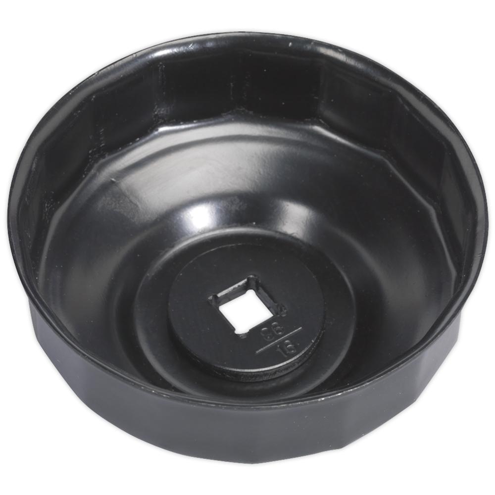 Sealey 16 Flute Oil Filter Cap Wrench for Volvo Vehicles 3/8" 86mm