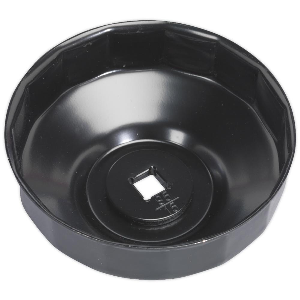 Sealey 15 Flute Oil Filter Cap Wrench for Ford Transit Vans 3/8" 95mm