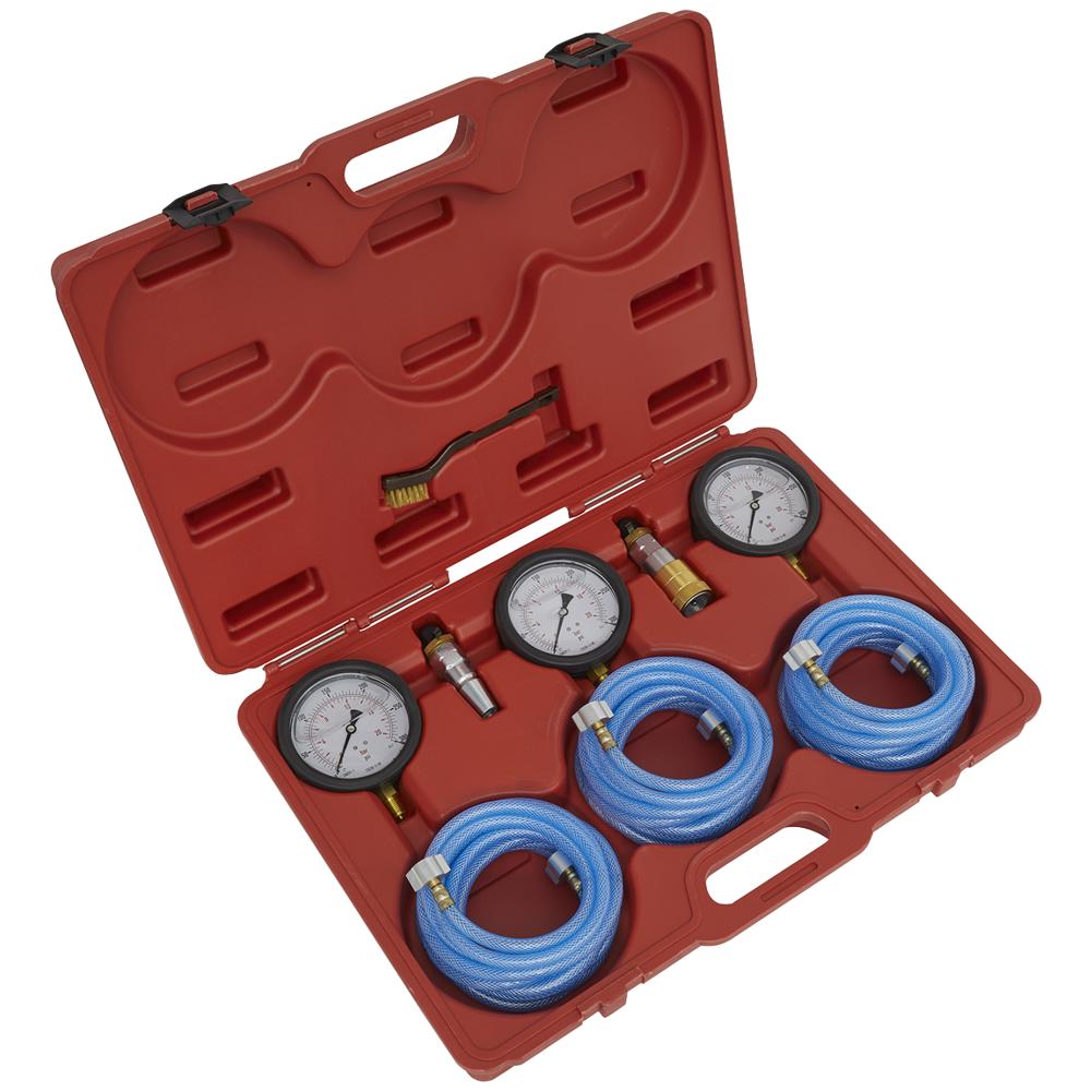 3 Piece HGV / LGV Air Brake Test Pressure Gauge Set